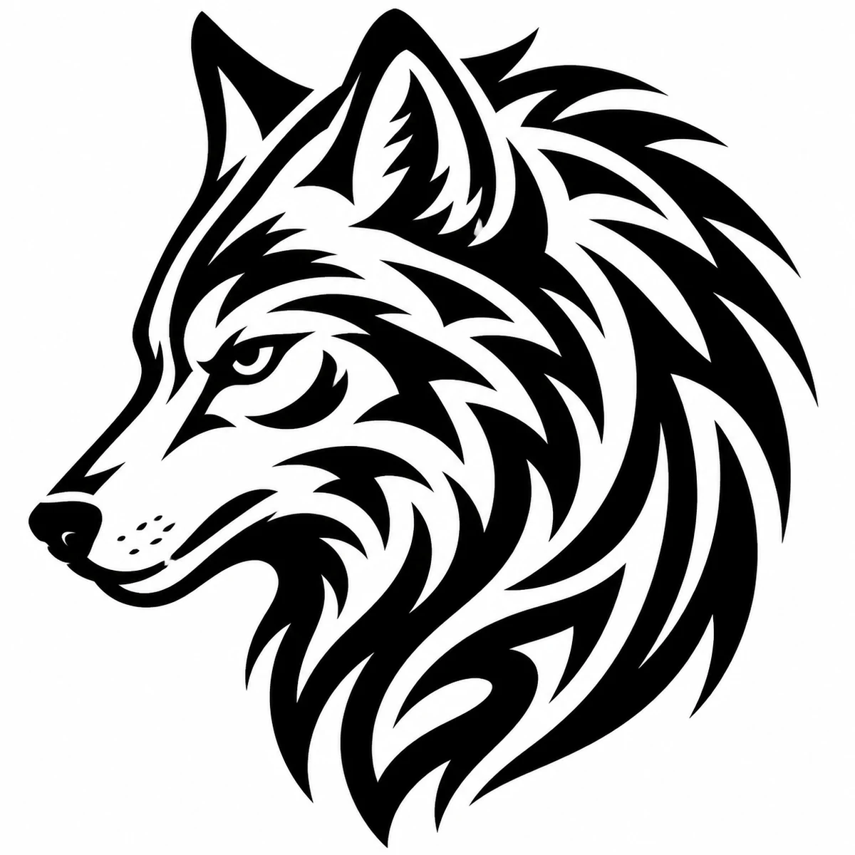 Blackwork tattoo design example