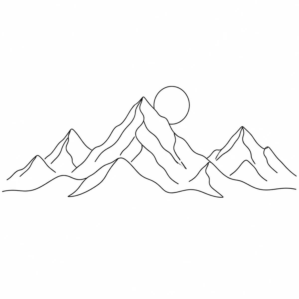 Fine Line tattoo design, second example