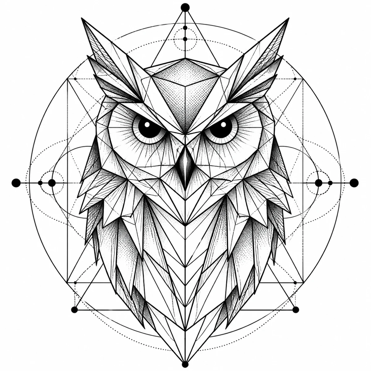 Geometric tattoo design example