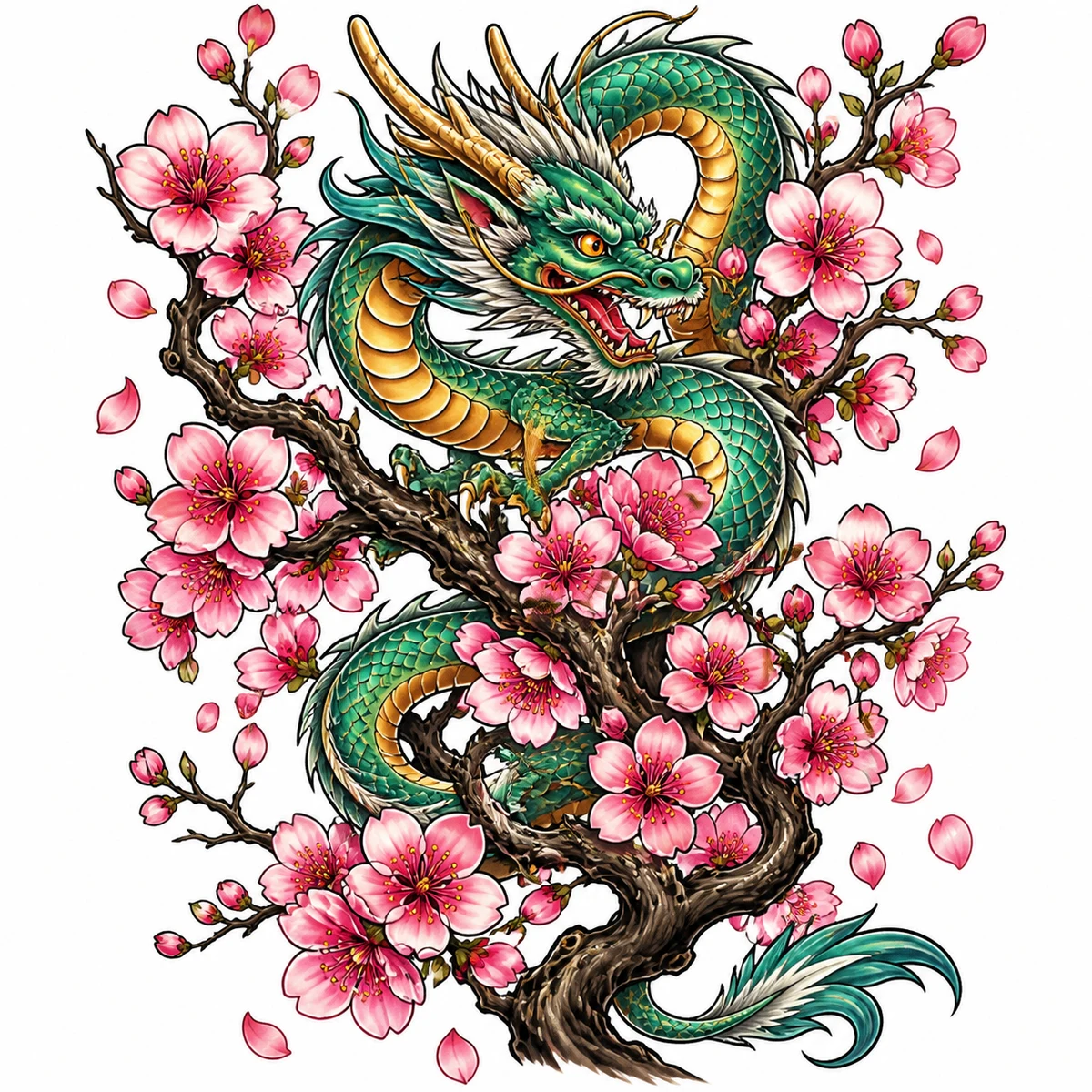Japanese (Irezumi) tattoo design, second example