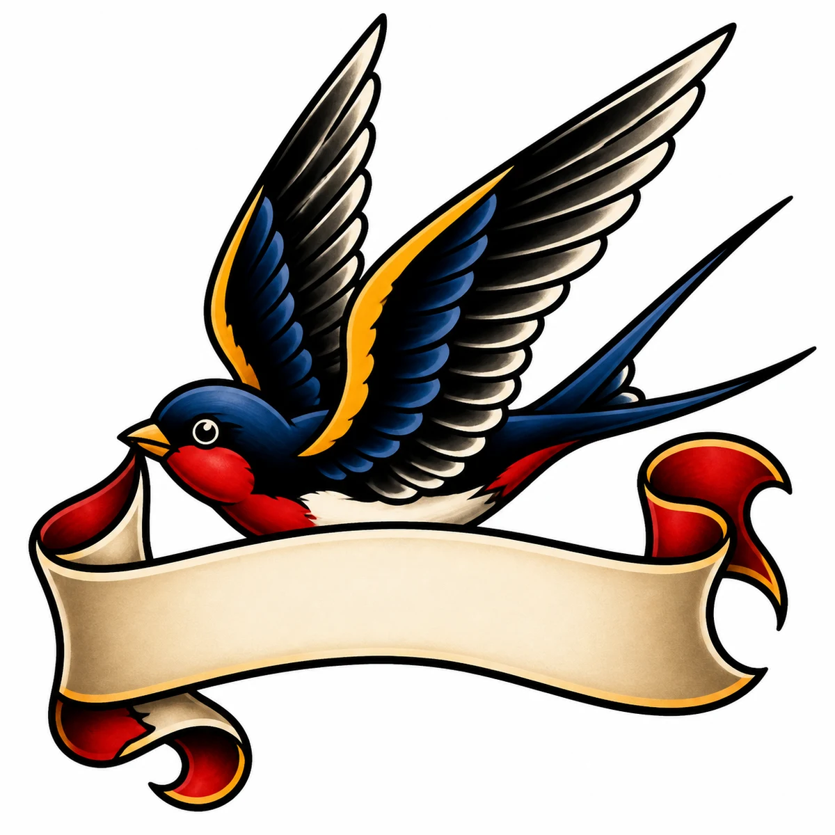 Traditional (Old School) tattoo design example
